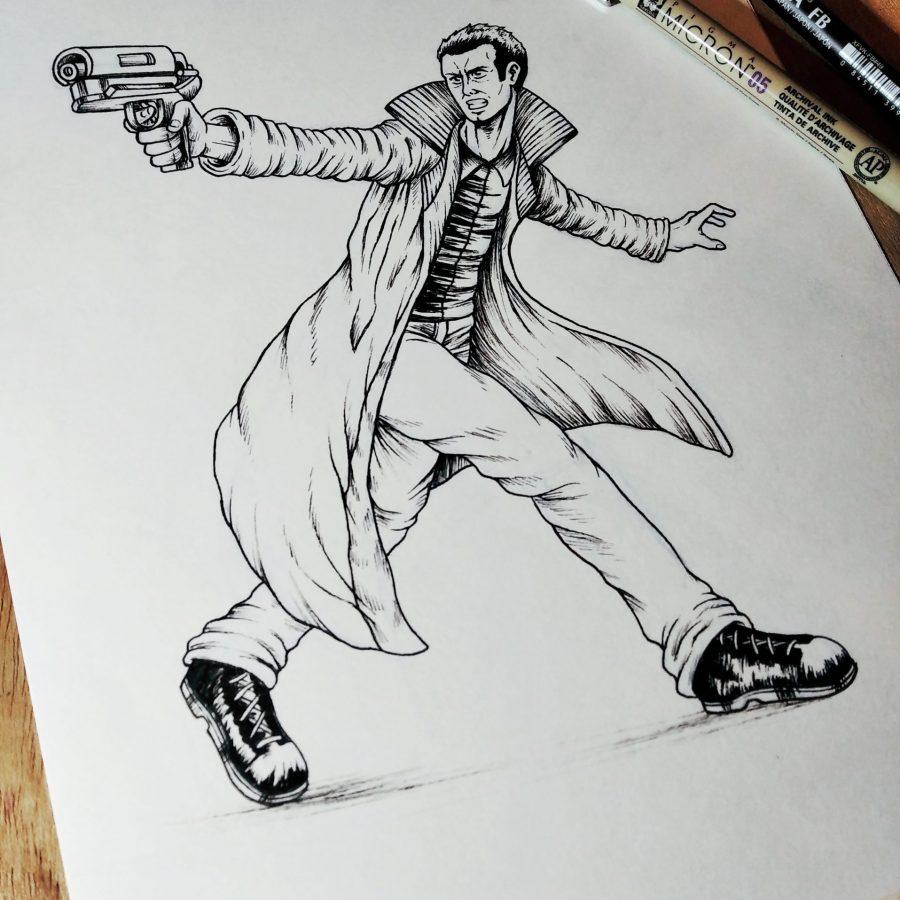 Blade Runner Rick Deckard Inktober2020